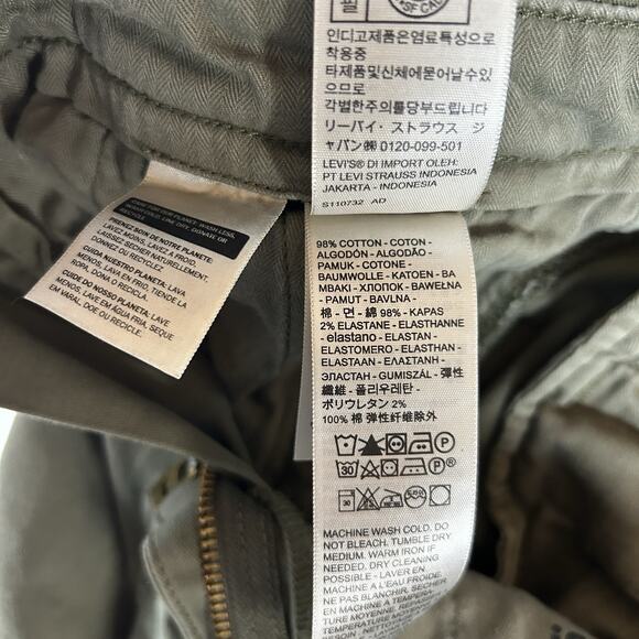 Levi's XX Chino Pants Men's Size 30x30 Green Slim Taper Khaki Casual Mid Rise - Picture 8 of 16